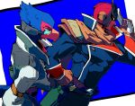  anthro avian beak bird captain_falcon clothing duo f-zero falco_lombardi human koku_zi male mammal nintendo star_fox super_smash_bros. video_games 