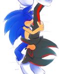 69_position anthro bed bodily_fluids clothing duo furniture genitals hi_res jayaero legwear male male/male oral penis saliva sex shadow_the_hedgehog socks sonic_the_hedgehog sonic_the_hedgehog_(series) 
