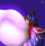  absurd_res anthro balls big_balls big_breasts big_dom_small_sub big_penis bodily_fluids breasts chrislhi cum cum_inflation dragon excessive_cum female genital_fluids genitals glowing glowing_cum glowing_eyes glowing_genitalia glowing_penis hi_res huge_balls huge_penis hyper hyper_genitalia hyper_penis inflation intersex intersex/female massive_insertion overflowing_cum penetration penis pleasured_face reptile scalie size_difference smaller_female snake taller_herm unusual_cum 