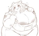  anthro areola areola_slip belly big_breasts black_spots blush bovid bovine breasts cattle cleavage clothed clothing curvy_figure female fur hair hi_res horn huge_breasts hyper hyper_breasts kemono looking_at_viewer mammal morbidly_obese morbidly_obese_female multicolored_body multicolored_fur obese obese_female open_mouth open_smile overalls overweight overweight_female paws radiowave smile solo spots standing thick_thighs tight_clothing two_tone_body two_tone_fur undressing voluptuous white_body white_fur white_hair wide_hips 