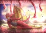  anthro breasts colored dragon female hi_res invalid_color landscape nature niruen scalie shaded sharperit 