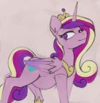  equid female feral friendship_is_magic hi_res horn mammal marsminer my_little_pony pregnant princess_cadance_(mlp) solo winged_unicorn wings 