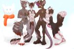  2020 aikimari30 anthro balls black_body black_fur blush border_collie canid canine canis claws collie domestic_dog erection fur genitals grey_body grey_fur group herding_dog male male/male mammal mishy murid murine nude open_mouth outside pastoral_dog penis rat rodent sheepdog simple_background smile snow snowman standing winter wolf 