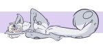  anthro big_tail burn feet felid feline felis female freckles_(nukepone) hair mammal nicnak044 pantherine paws pinup pose scar snow_leopard solo whiskers yoga 