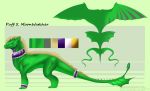 absurd_res bracelet collar dragon dreamworks emerald_light_fury feral girly green_body green_scales gunzax hi_res how_to_train_your_dragon jewelry light_fury male model_sheet puff_moonwatcher scales scalie sitting solo western_dragon 