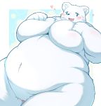  &lt;3 2020 anthro belly big_breasts blush breasts chest_tuft curvy_figure featureless_crotch female fur fur_tuft hi_res ice_(ishuzoku_reviewers) inner_ear_fluff ishuzoku_reviewers kemono looking_at_viewer low-angle_view mammal monotone_body monotone_ears monotone_fur nude open_mouth open_smile overweight overweight_female paws pink_tongue polar_bear radiowave simple_background smile solo standing thick_thighs tongue tuft ursid ursine voluptuous white_body white_fur wide_hips 