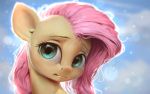  2020 assasinmonkey digital_media_(artwork) equid equine eyebrows eyelashes female feral fluttershy_(mlp) friendship_is_magic fur looking_at_viewer mammal my_little_pony signature solo 