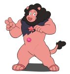  anthro bottomless cartoon_network clothed clothing dracosyndrome felid hi_res lion male mammal pantherine solo steven_universe stion 