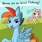 2020 blush dialogue duo english_text equid equine eyelashes female feral fluttershy_(mlp) friendship_is_magic fur hair horse male mammal my_little_pony nude pony rainbow_dash_(mlp) text tjpones wings 