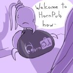  ambiguous_gender anthro arthropod big_breasts bodily_fluids breasts clothing duo female hollow_knight hollow_knight_(character) huge_breasts hyper hyper_breasts insect iselda_(hollow_knight) monochrome non-mammal_breasts parody pornhub purple_and_white shadow shirt sweat t-shirt tagme team_cherry topwear uwotinfokm8 vessel_(species) video_games 