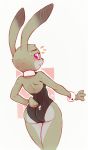  2016 anthro big_butt biped blush bodily_fluids breasts bunny_costume butt clothed clothing color_edit colored costume digital_media_(artwork) disney edit female flying_sweatdrops fur hand_on_hip hi_res judy_hopps lagomorph leotard leporid lingerie long_ears looking_at_viewer looking_back mammal nervous pawtsun playboy playboy_bunny rabbit rear_view secretly_saucy side_boob simple_background sketch small_breasts smile solo standing sweat sweatdrop teddy_(clothing) thick_thighs thigh_gap tight_clothing white_background wide_hips zootopia 