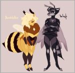  anthro arthropod bee breasts duo female hymenopteran insect jush wasp 
