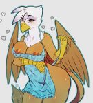 &lt;3 anthro anthrofied apron apron_only areola areola_slip avante92 avian big_butt breasts butt clothing female friendship_is_magic gilda_(mlp) gryphon hi_res mostly_nude my_little_pony mythological_avian mythology nipple_slip nipples nude partial_nudity simple_background solo wardrobe_malfunction white_background 