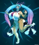  big_breasts blood bodily_fluids breasts danji-isthmus female hi_res mammal procyonid ring-tailed_cat 