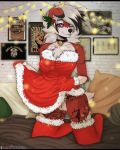  4:5 akkcre anthro breasts bridgetfox female hi_res liz(lizzycat21) lycanroc midnight_lycanroc nintendo pok&eacute;mon pok&eacute;mon_(species) solo video_games 