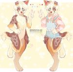  anthro brokenvocaloid canid canine canis clothing domestic_dog flower hi_res kenji_(darkwolf062000) leaf male mammal plant solo 