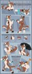  2020 4_toes 5_fingers absurd_res anthro blue_eyes brown_body brown_fur canid canine canis digital_media_(artwork) eyebrows eyelashes female fingers fur hi_res kitchiki mammal model_sheet open_mouth smile solo teeth toes tongue wolf 