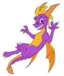  2020 activision alpha_channel claws dragon feral horn icelectricspyro male membrane_(anatomy) membranous_wings purple_eyes scales scalie simple_background smile solo spines spyro spyro_the_dragon transparent_background video_games western_dragon wings 