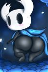  2020 2:3 absurd_res arthropod big_butt black_body black_butt black_skin blush butt butt_focus hi_res hollow_knight ilovecosmo insect looking_back male protagonist_(hollow_knight) rear_view solo standing team_cherry vessel_(species) video_games 