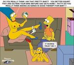 bart_simpson cosmic marge_simpson patty_bouvier the_simpsons 