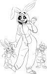  &lt;3 ? absurd_res avian bird bunny_costume chicken clothing cosplay costume easter easter_bunny female five_nights_at_freddy&#039;s five_nights_at_freddy&#039;s_2 galliform gallus_(genus) group hi_res holidays lagomorph leporid love male mammal monochrome phasianid rabbit toy_bonnie_(fnaf) toy_chica_(fnaf) toy_freddy_(fnaf) unnecessaryfansmut ursid video_games 