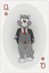  anthro balls barefoot biped bottomless clothed clothing dad_bod disney domestic_cat douglas_benson erection felid feline felis fur genitals hi_res humanoid_genitalia humanoid_penis male mammal micropenis necktie neenya overweight overweight_male penis simple_background small_penis solo standing suit talespin tiny_(disambiguation) topwear 