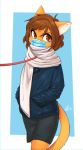  alec8ter anthro clothed clothing felid feline hi_res male mammal scarf solo 