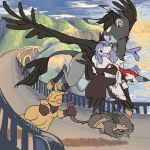  1:1 ambiguous_gender asinus avian bird bridge detailed_background donkey drawindonkey equid equine feral flying group grunt_(pok&eacute;mon) hi_res makuhita male mammal marine mountain murid murine nintendo open_wings painted_background pikipek pinniped pok&eacute;mon pok&eacute;mon_(species) popplio rat rattata riding_on_back road rocket_grunt rodent running sea seal tail_holding team_rocket video_games water wings 