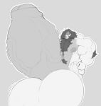  anthro balls big_balls big_muscles big_penis chest_tuft erection eyes_closed felid genitals hi_res huge_balls huge_muscles huge_penis humanoid_genitalia humanoid_penis hyper hyper_balls hyper_genitalia hyper_muscles hyper_penis jon_(jalb8) lion male mammal monochrome muscular nipples nude pantherine penis sachiel_666 smile solo thick_penis tuft vein veiny_penis 