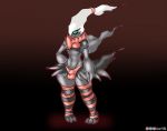  2020 anthro blue_eyes bulge clothed clothing darkrai digital_media_(artwork) english_text genitals girly hair humanoid legendary_pok&eacute;mon legwear looking_at_viewer male mammal nintendo pok&eacute;mon pok&eacute;mon_(species) simple_background solo standing stockings text thick_thighs topwear video_games wide_hips wingedwilly 