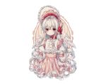  albinoraccoon all_male bow gray_hair headdress lolita_fashion long_hair male original pointed_ears red_eyes skirt trap white wings 