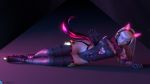  animal_ears cg headphones leotard overwatch stockings tagme tail thighhighs 