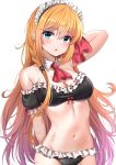  artist_revision bikini cleavage maid pecorine princess_connect princess_connect!_re:dive sunhyun swimsuits 