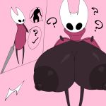  1:1 ? areola arthropod big_breasts breasts cloak clothed clothing clothing_lift empty_eyes fecharis female hammerspace hollow_knight hornet_(hollow_knight) huge_breasts hyper hyper_breasts looking_at_viewer melee_weapon nipples non-mammal_breasts presenting presenting_breasts solo standing team_cherry uwotinfokm8 video_games weapon 