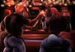  2019 alcohol anthro bar beard beer beverage biceps biped black_clothing black_shirt black_topwear bottomwear brown_body brown_fur brown_tail clothed clothing cup detailed_background digital_media_(artwork) duo equid equine facial_hair fully_clothed fur furniture glass hair holding_cup holding_object horse jeans jodira killianwalker long_hair male mammal multicolored_body multicolored_fur muscular muscular_male pants red_hair red_tail shirt sitting standing stool tahoe tail_wraps topwear two_tone_body two_tone_fur white_body white_fur wraps 