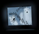  anthro duo female ghost hi_res hladilnik horror_movie humor mammal mouse murid murine rodent screaming spirit television 