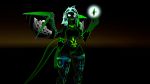  16:9 4k absurd_res animal_humanoid anthro crystal cyber dedsec dragon dragon_humanoid female glowing hi_res hologram humanoid markings snerfoil solo sys_proc vrchat widescreen 