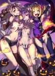  animal_ears bandages halloween sarujie_(broken_monky) tagme tail torn_clothes 