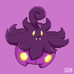  artsy-rc commentary gen_6_pokemon highres no_humans pink_background pink_theme pokemon pokemon_(creature) pumpkaboo signature simple_background symbol_commentary 