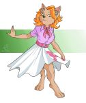  anthro blouse bottomwear canid canine clothing draw-fiend female ghoul_school hanna-barbera hi_res mammal neckerchief poodle_skirt scooby-doo_(series) skirt solo were werecanid werecanine werewolf winnie_werewolf_(ghoul_school) 