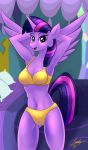  absurd_res anthro bed breasts cleavage clothed clothing dandy_(artist) equid female friendship_is_magic furniture hi_res horn lingerie mammal my_little_pony solo twilight_sparkle_(mlp) winged_unicorn wings 