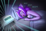  able_ellis animate_inanimate anthro bed breasts canid canine female fox furniture inflatable jasentamiia mammal on_bed purple_body redflare500 sex_toy_transformation solo 