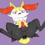  anal animal_genitalia animal_penis anthro apc_(artist) balls blush braixen canid canine canine_penis digitigrade disembodied_penis duo genitals knot looking_at_viewer male male/male mammal nintendo penis pok&eacute;mon pok&eacute;mon_(species) video_games 