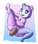  absurd_res animal_crossing anthro belly breasts duo female fur genitals hi_res judy_(animal_crossing) male male/female mammal multicolored_body multicolored_fur navel nintendo penetration penis pussy sex slightly_chubby star_eyes ursid vaginal vaginal_penetration veterowo video_games 
