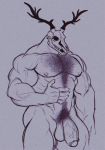  2020 abs anthro balls barazoku belly_hair biceps big_penis biped body_hair bone chest_hair claws demon digital_media_(artwork) finger_claws flaccid foreskin genitals glans gryphonburger hairy hand_on_stomach happy_trail horn humanoid_genitalia humanoid_penis male monochrome muscular muscular_male nipples nude pecs penis portrait pubes simple_background sketch skull skull_head solo standing teeth thick_penis three-quarter_portrait uncut unretracted_foreskin vein veiny_penis 