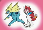  all_fours amber_spiker anal anal_masturbation anal_penetration anthro blue_body blue_fur blush bottomless butt clothed clothing dildo duo female female/female fire fur hi_res looking_pleasured lycanroc manectric masturbation mega_evolution mega_manectric midnight_lycanroc nintendo penetration pok&eacute;mon pok&eacute;mon_(species) red_body red_fur scorpionvenom sex_toy spikes spread_butt spreading tongue tongue_out toying_self video_games 