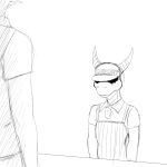  1:1 activision anthro clothing dragon hat headgear headwear hi_res hladilnik horn male meme menacing monochrome simple_background sketch spyro_the_dragon subway_(restaurant) video_games white_background 