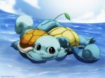  2012 ambiguous_gender cloud day duo namh nintendo partially_submerged pok&eacute;mon pok&eacute;mon_(species) shell smile squirtle text url video_games water 