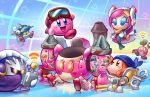  2016 alien ambiguous_gender bandana_waddle_dee bandanna blush cape clothing eyewear female goggles group hi_res kirby kirby_(series) machine male mask mecha meta_knight nintendo not_furry open_mouth open_smile robot smile susie_(kirby) torkart video_games waddling_head 