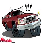  ! &lt;3 &lt;3_eyes 1:1 2020 car chibi chrome dire_machine dire_vehicle gesture gmc light_truck living_machine living_vehicle looking_aside machine male mawzda pickup_truck red_body red_paint royalty salute solo sparkles truck_(vehicle) vehicle 